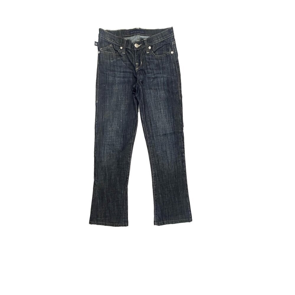 Rock & Republic Kasandra Straight Leg Women's size 4 Dark Blue Denim Jeans